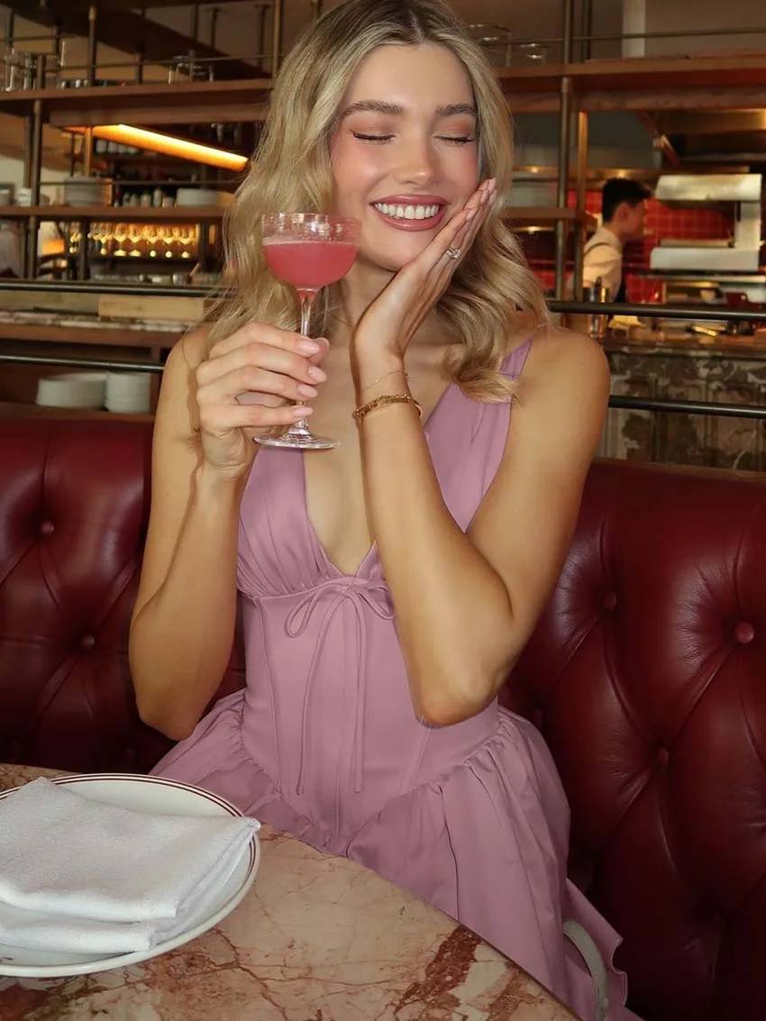 Grace Schnür-Minikleid