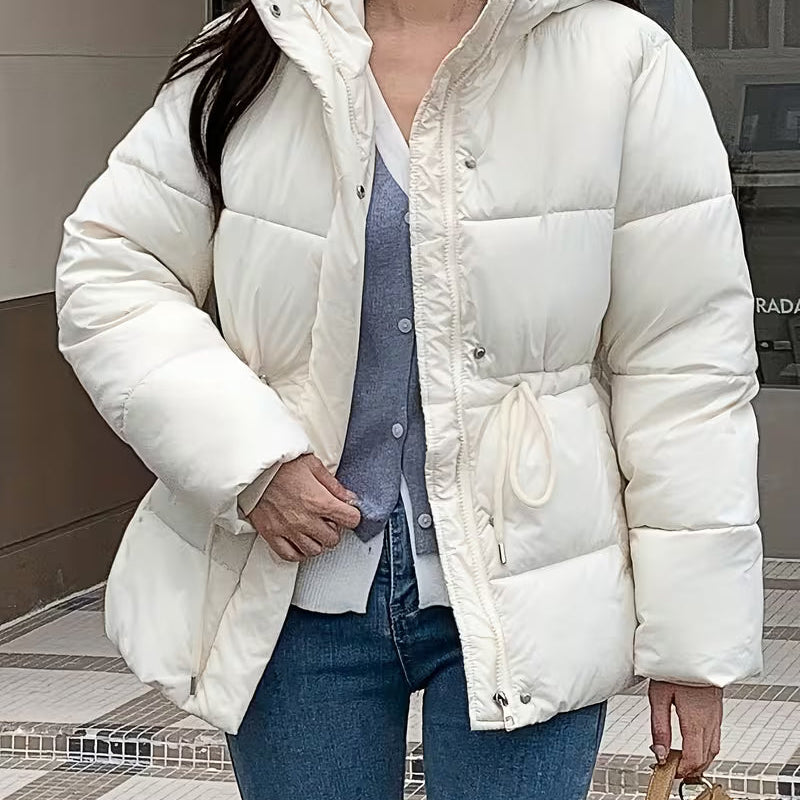 Carmen Oversized Drawstring Waist Puffer Jacket