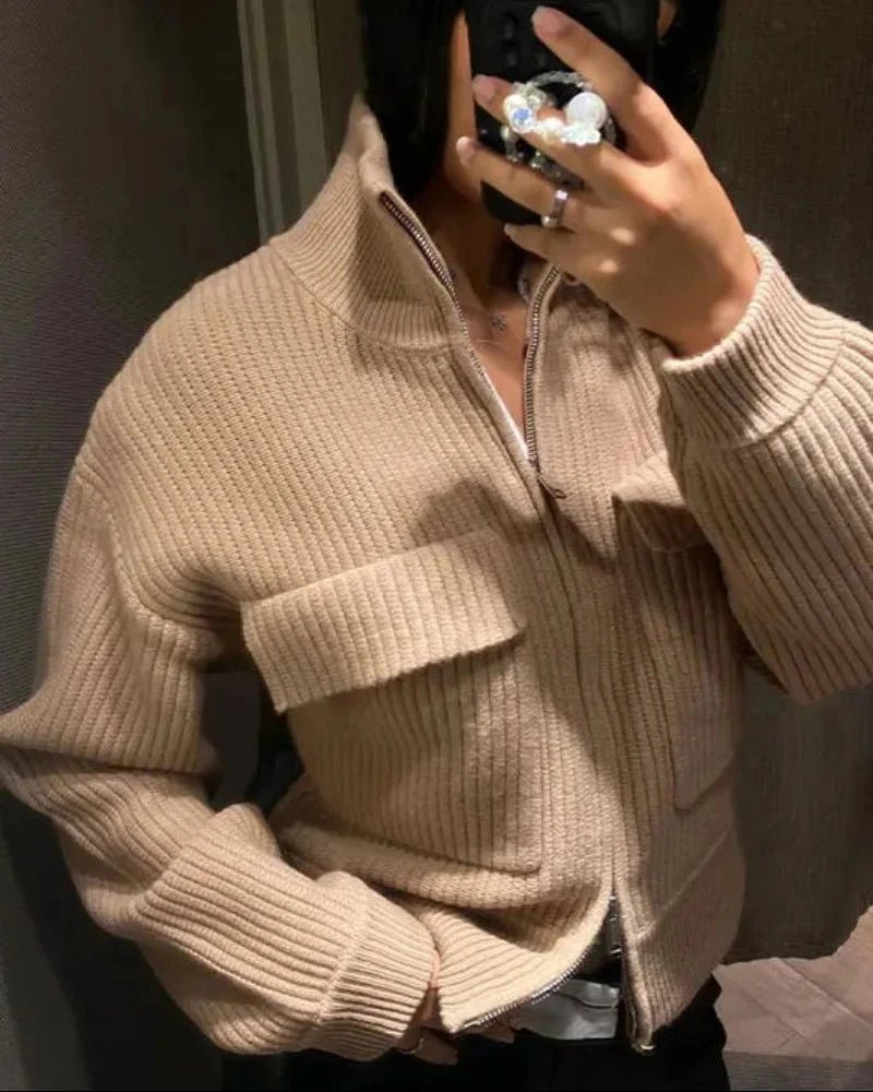 ZEYA Penelope Ribbed Knit Cardigan