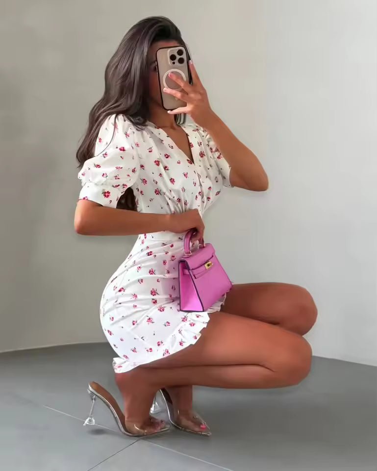 Natasha Blumenkleid Mini