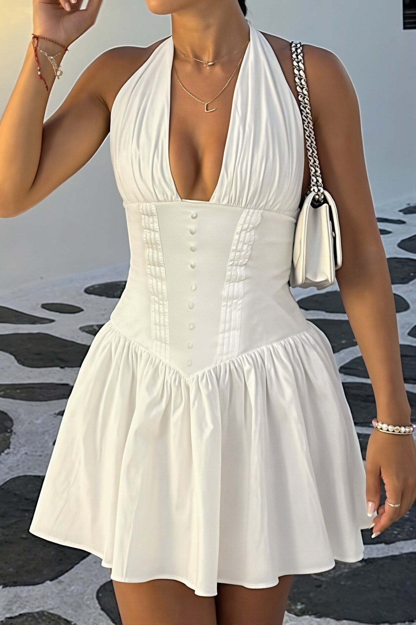 Laura Halter Bodycon Mini Dress