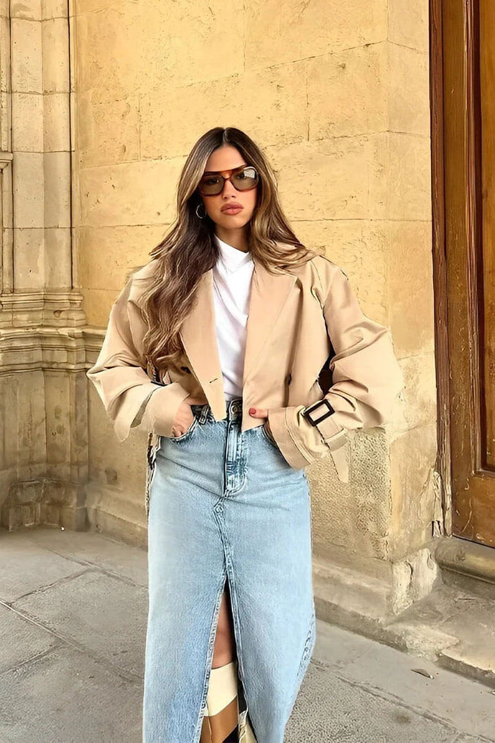 ZEYA - Aimee Cropped Trenchcoat