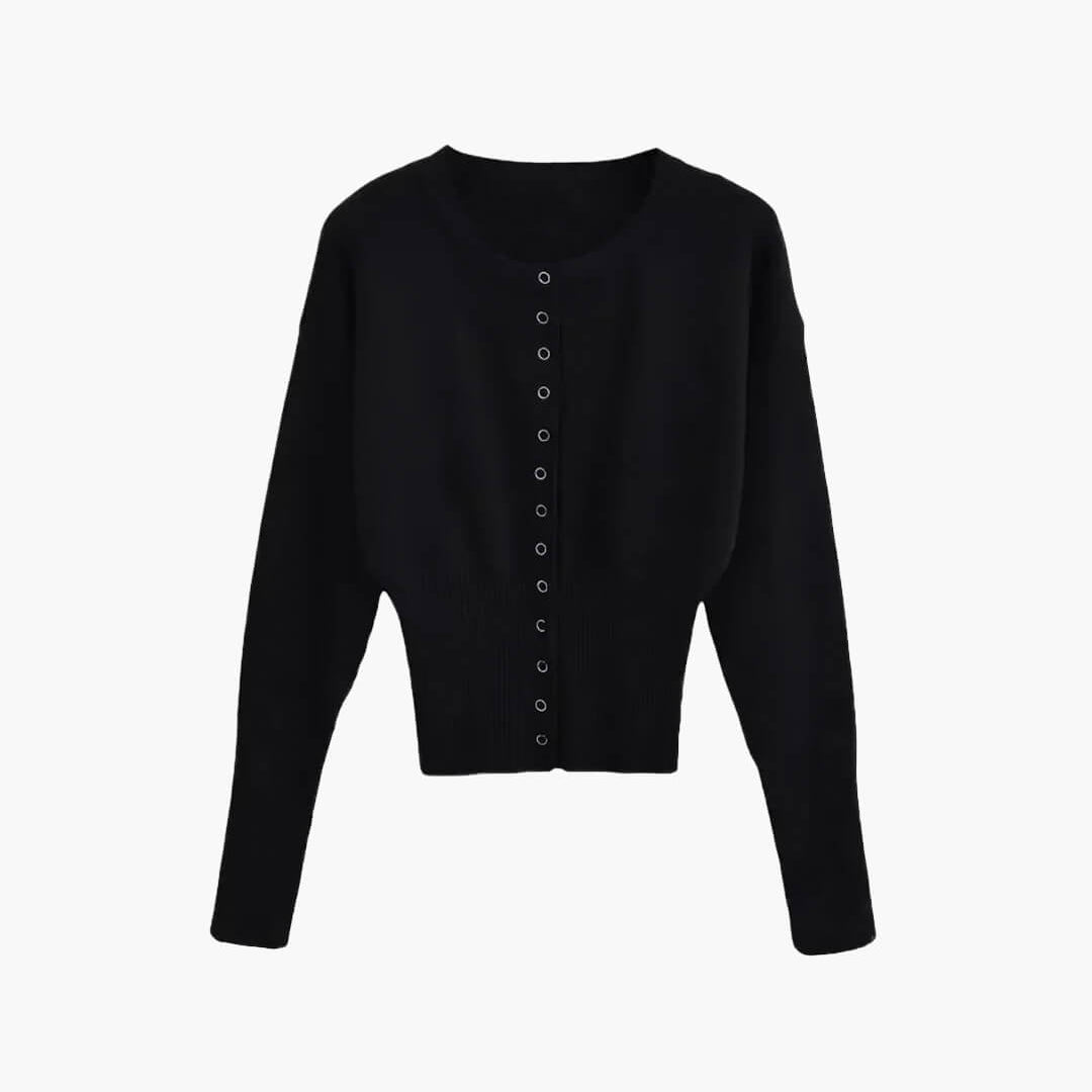 ZEYA - Alicia Cardigan Sweater with Round Neck
