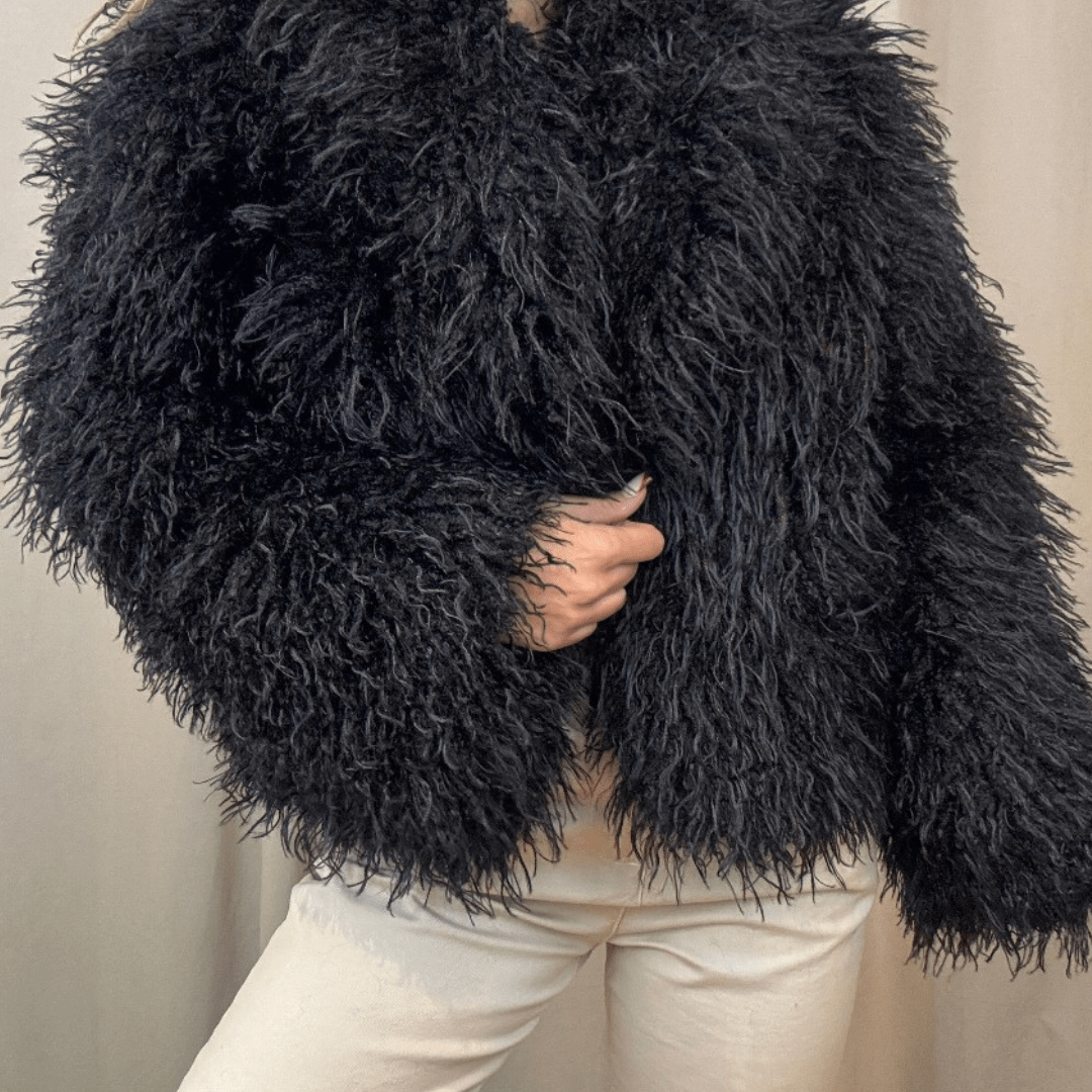 ZEYA - Almira Fuzzy Faux Fur Coat