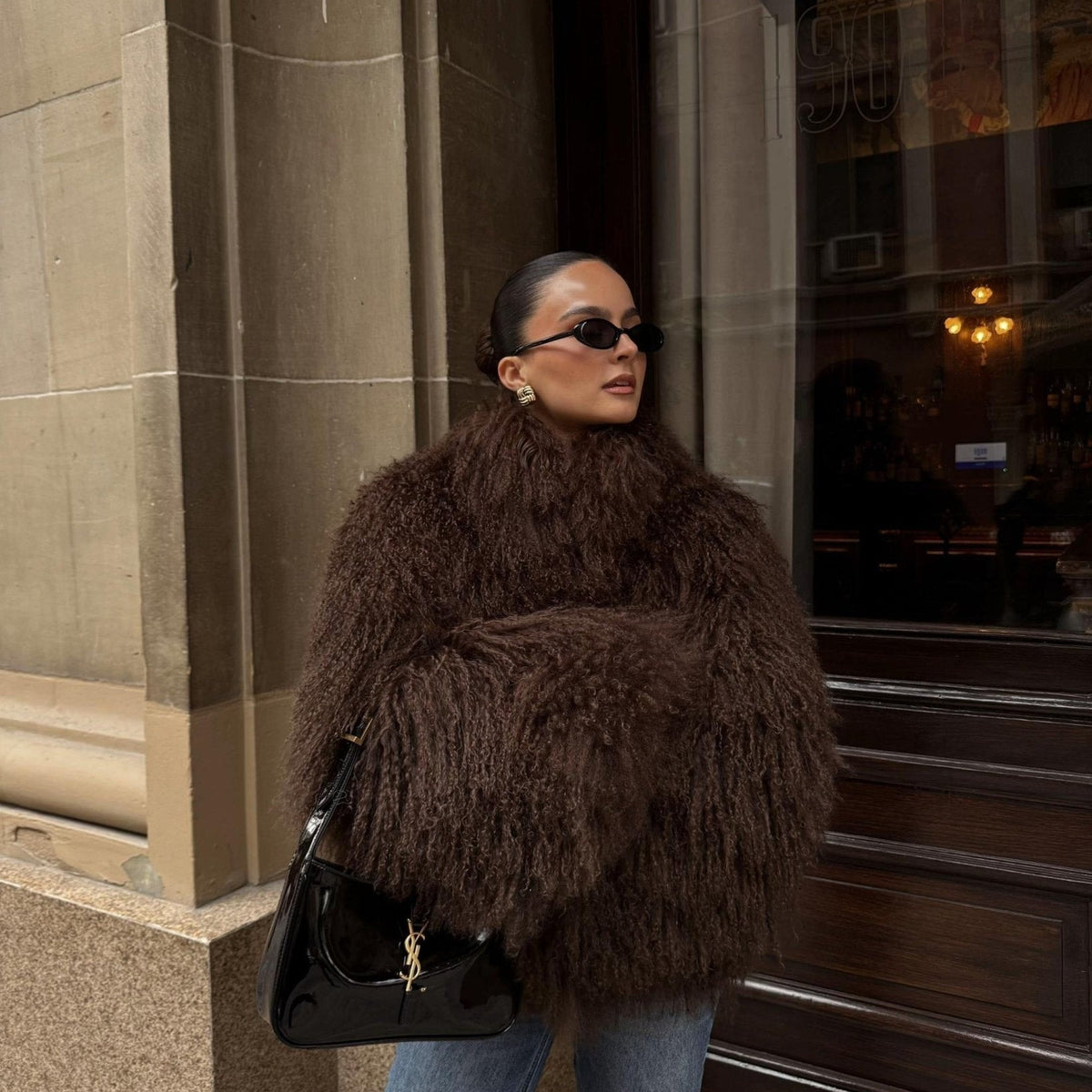 ZEYA - Almira Fuzzy Faux Fur Coat