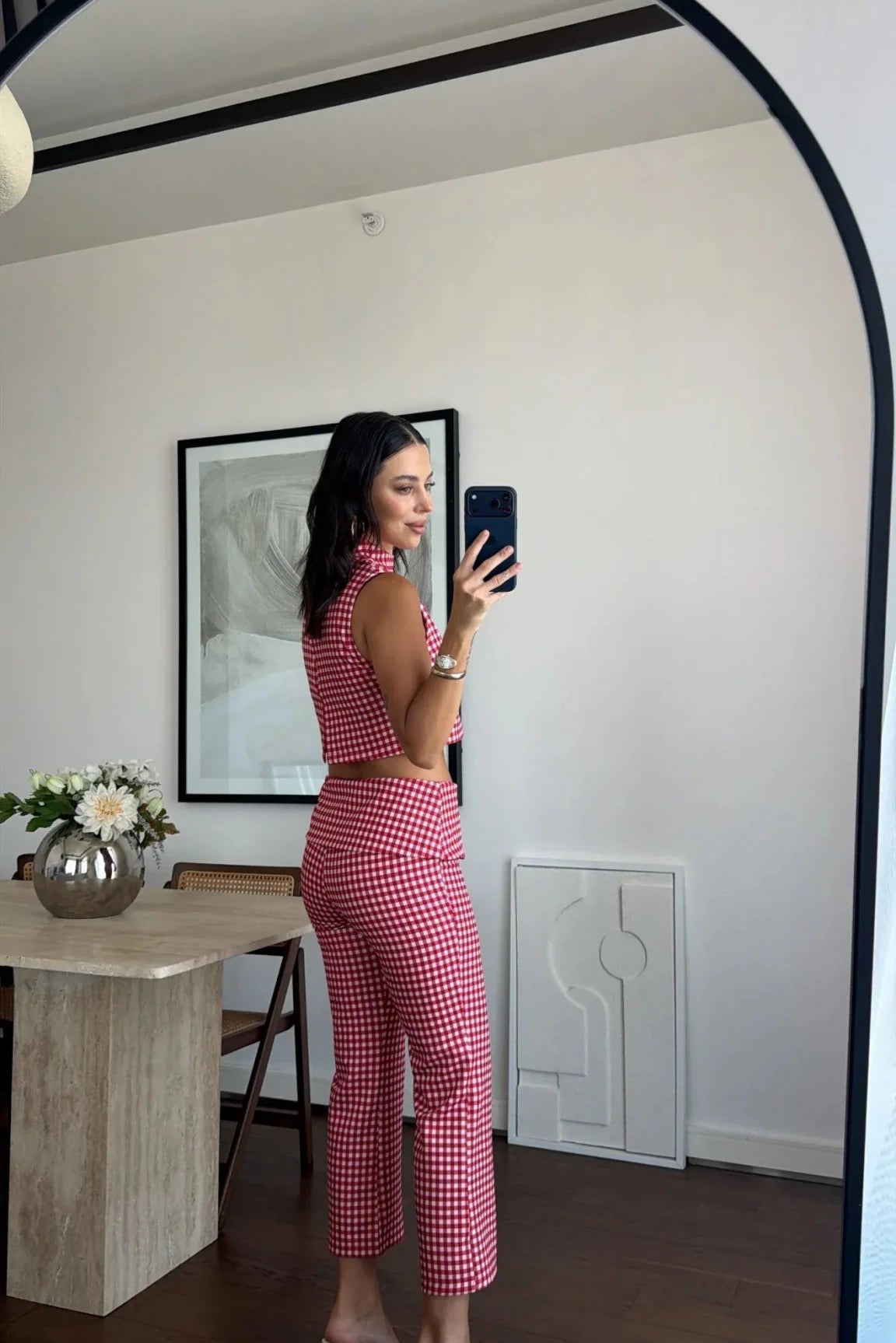 ZEYA - Amelie Plaid Crop Top Co-Ord Set