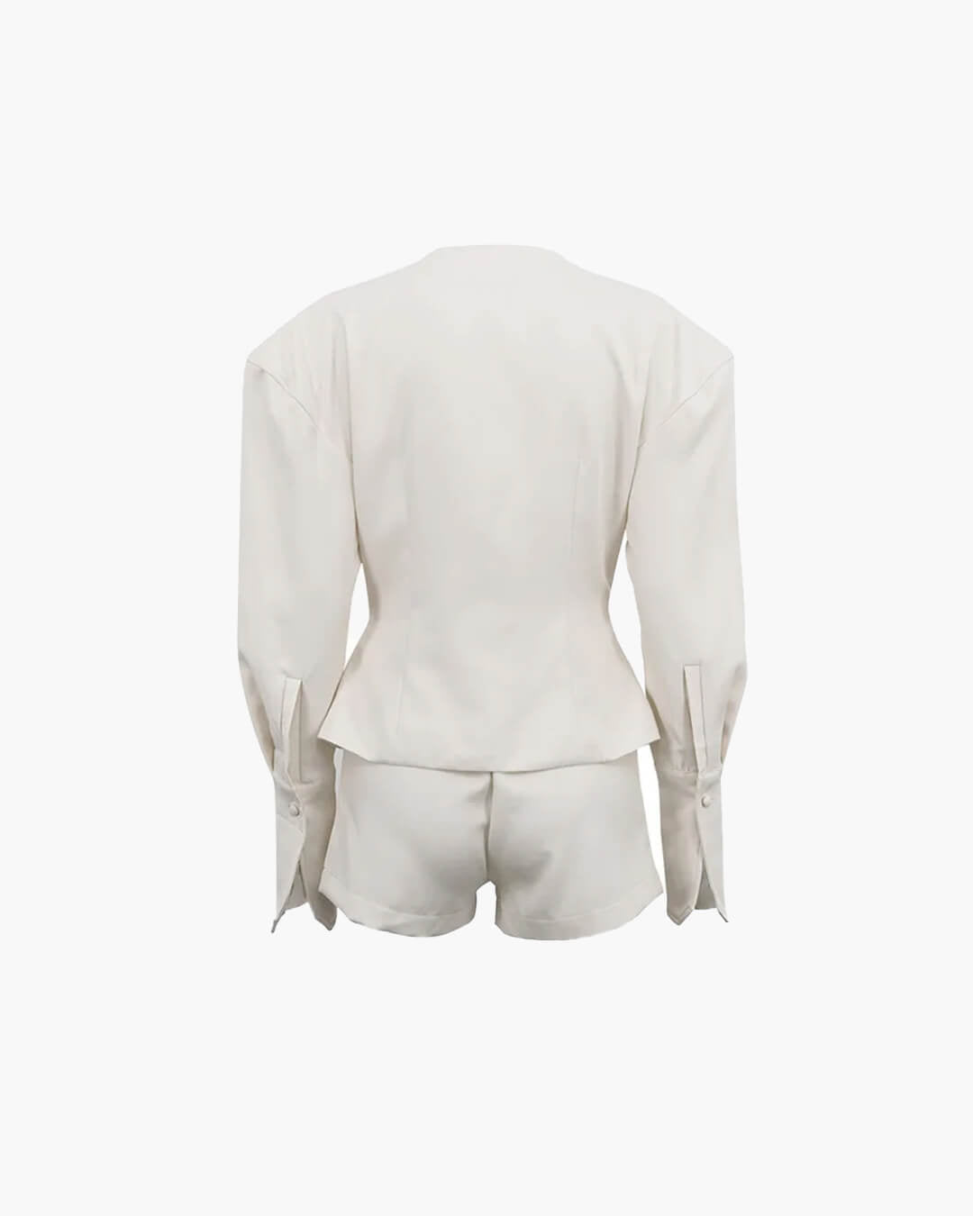 ZEYA - Angela Cinched - Waist Blazer Shorts Set