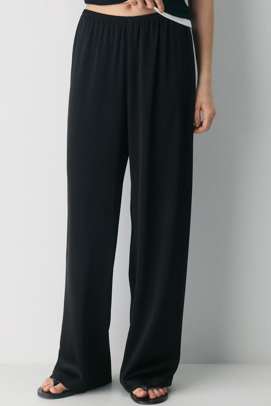 ZEYA - Angelita Satin Wide Leg Trousers