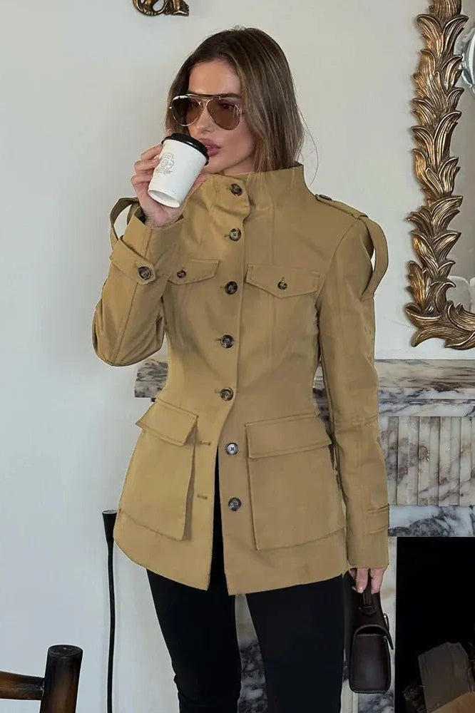 ZEYA - Anna Tailored Stand Collar Jacket