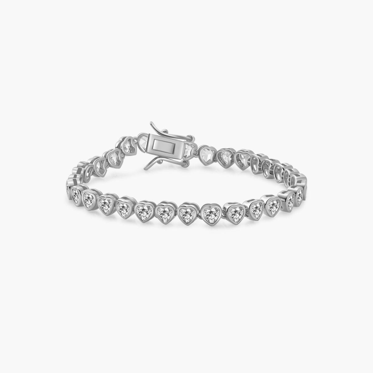 ZEYA - Arabella Heart Tennis Bracelet