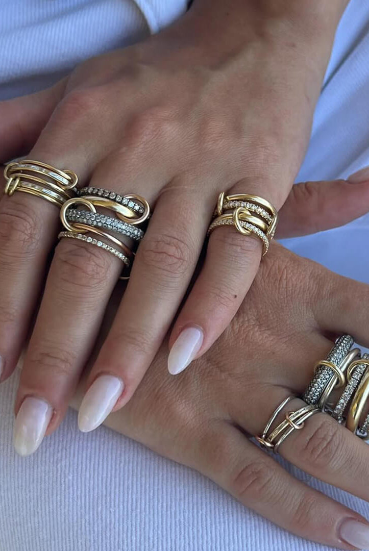ZEYA - Aurélie Radiant Zirconia Five - Stacked Ring