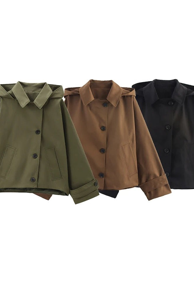ZEYA - Bella Hooded Windbreaker Jacket