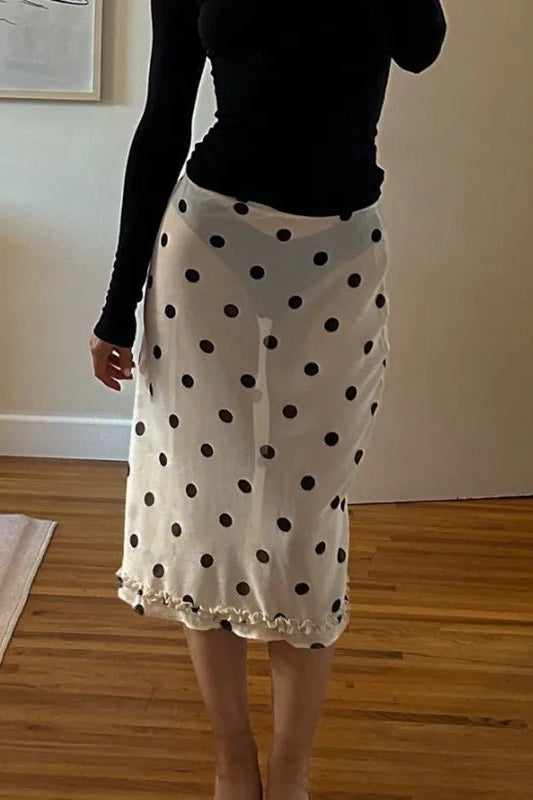 ZEYA - Bianca Sheer Mesh Midi Skirt