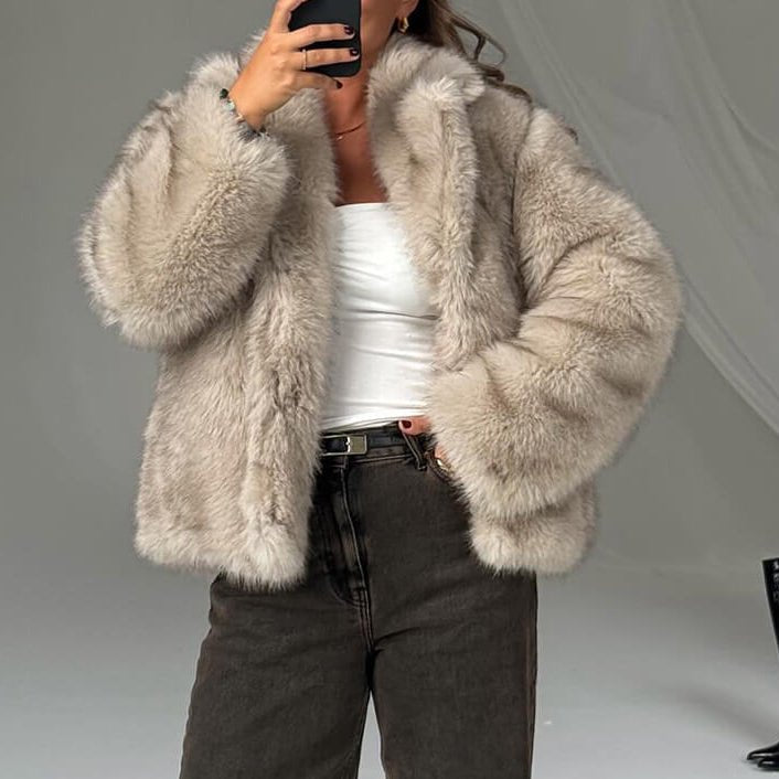 ZEYA - Brinley Mid - Length Fluffy Jacket