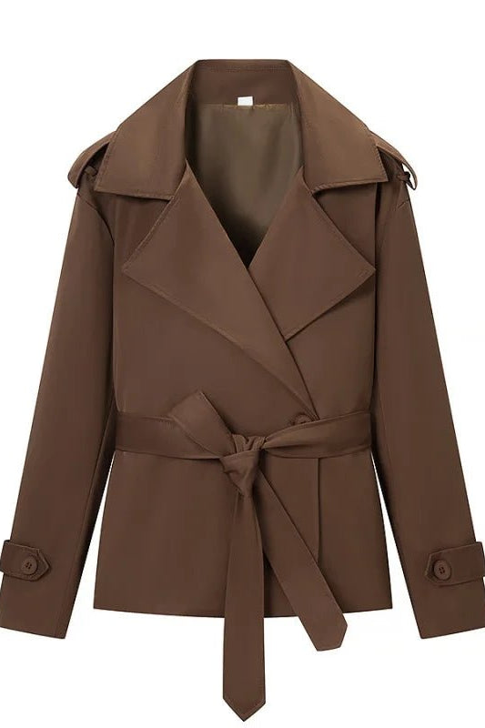 ZEYA - Candice Cropped Trench Coat