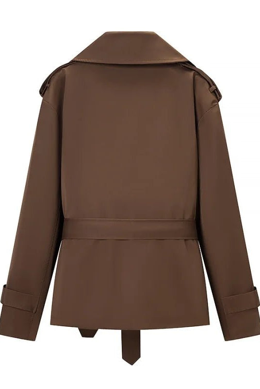 ZEYA - Candice Cropped Trench Coat