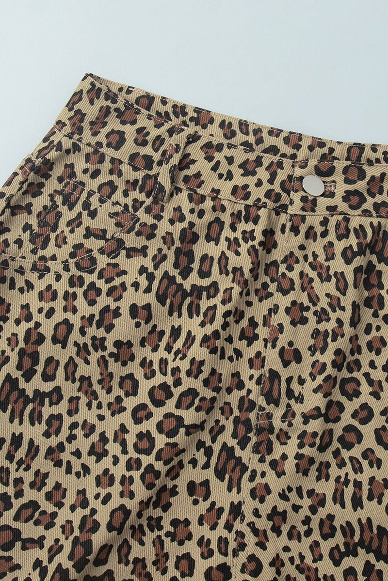 ZEYA - Carla Leopard Print Shorts