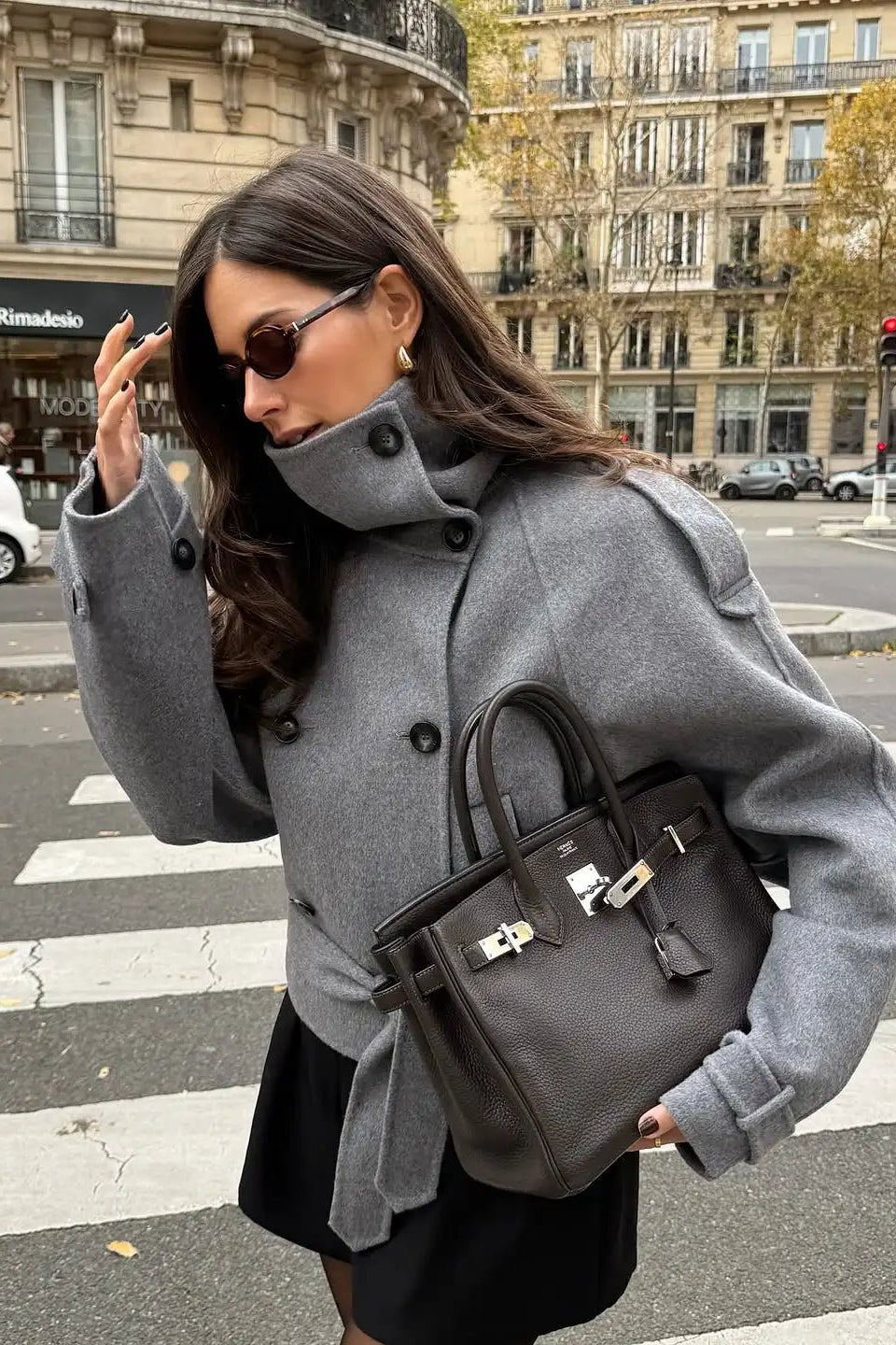 ZEYA - Carmen Double-Breasted Turtleneck Coat