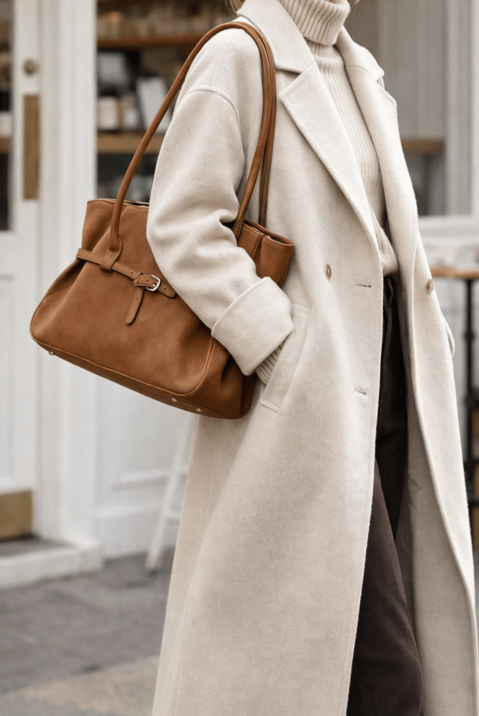 ZEYA - Daniela Belted Tote Bag