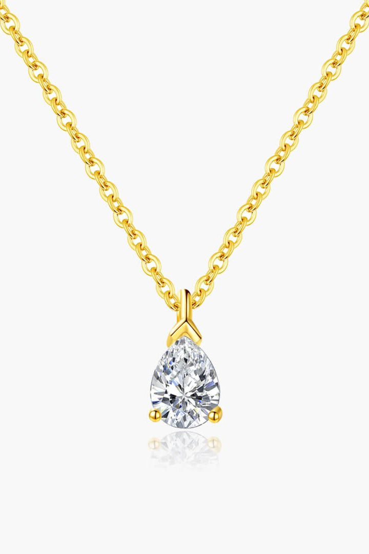 ZEYA - Daphne Pear Cut Zirconia Pendant Necklace