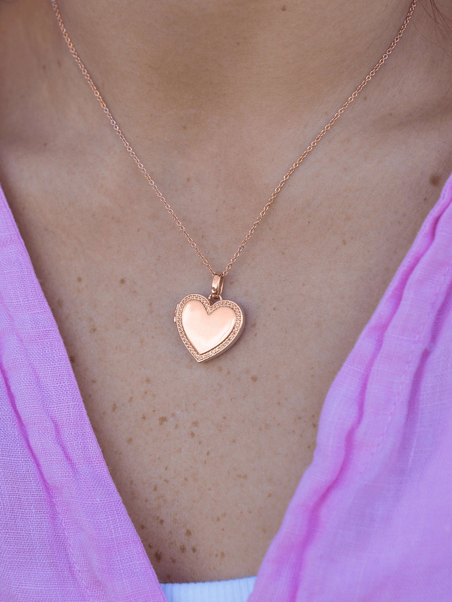 ZEYA - Dara Heart Locker Necklace