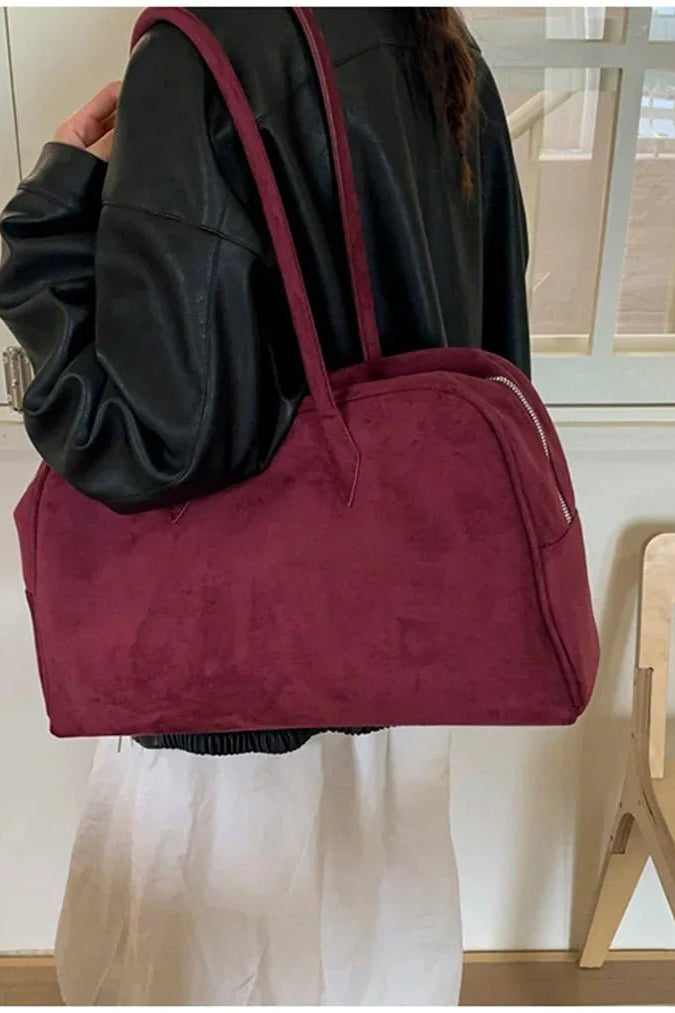ZEYA - Dominica Suede Shoulder Bag