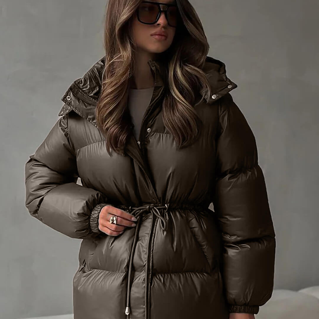 ZEYA - Elaine Drawstring Hooded Puffer Coat