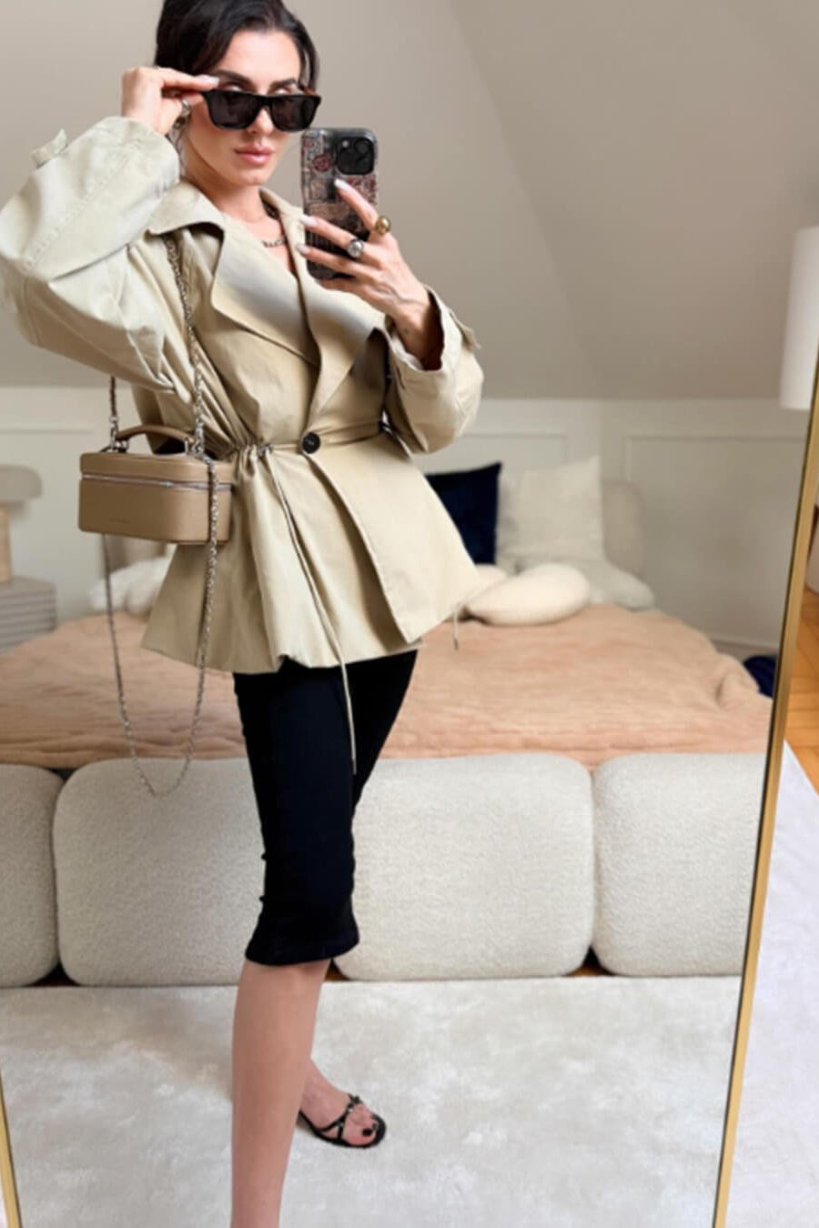 ZEYA - Ellen Lapel Collar Trench Coat