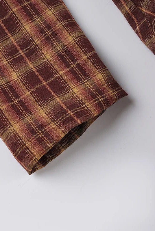 ZEYA - Ellie Long Sleeve Plaid Mini Dress