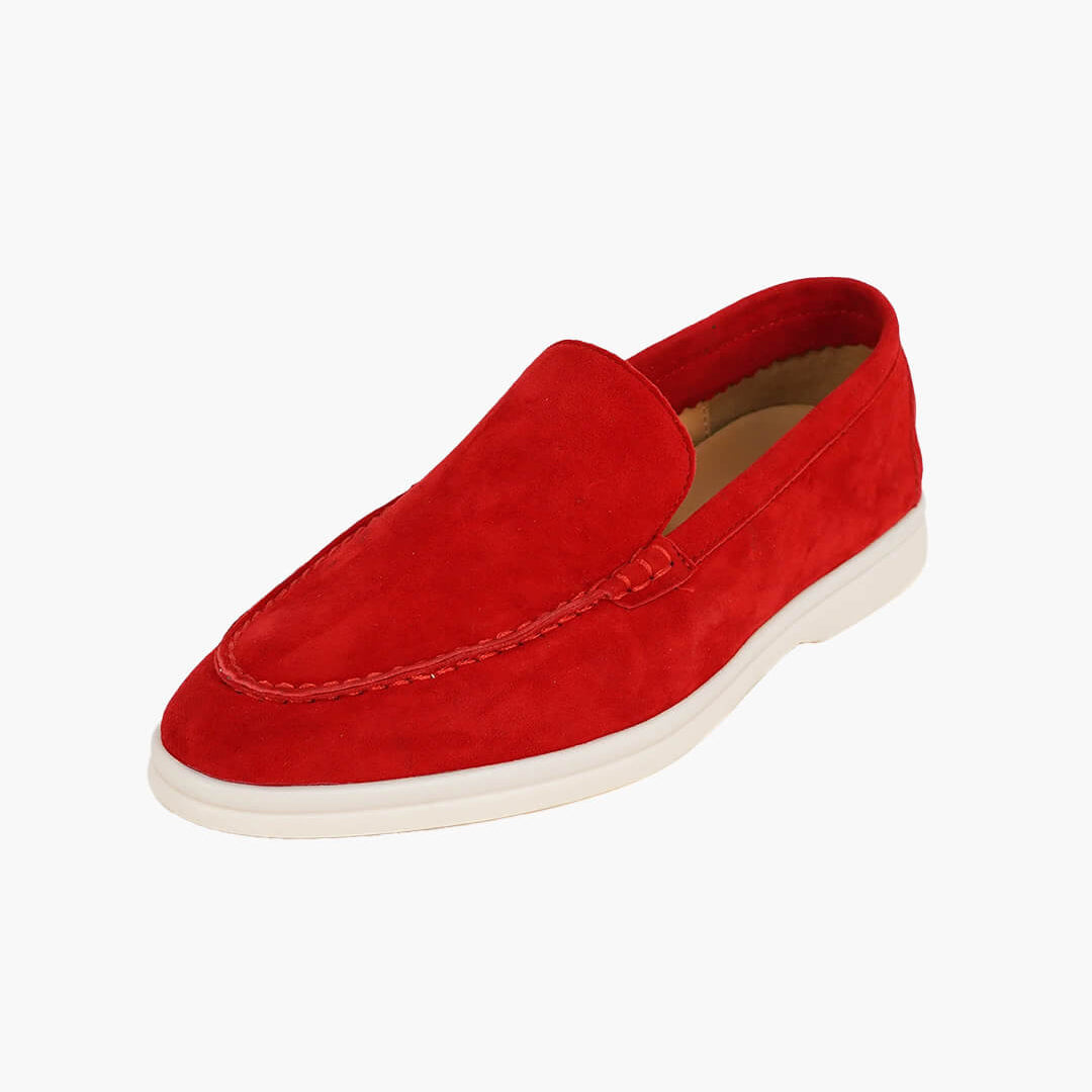 ZEYA - Elvira Suede Flat Moccasin Loafers
