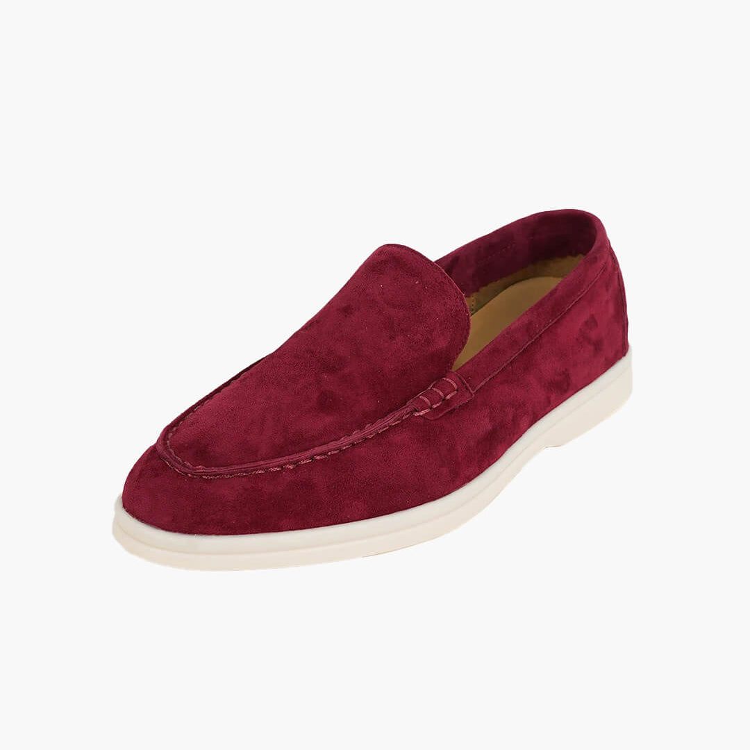 ZEYA - Elvira Suede Flat Moccasin Loafers