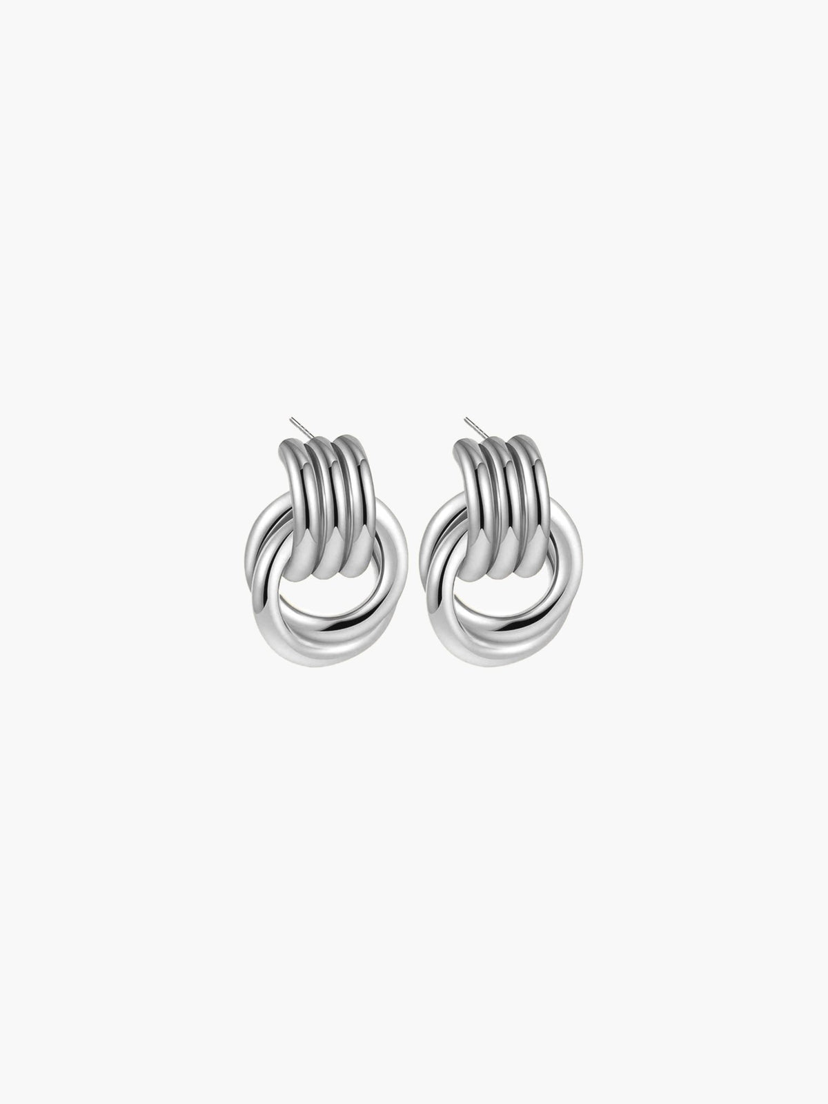 ZEYA - Emily Earrings - 18K Gold Plated Multilayer Circle Drop Earrings for Women