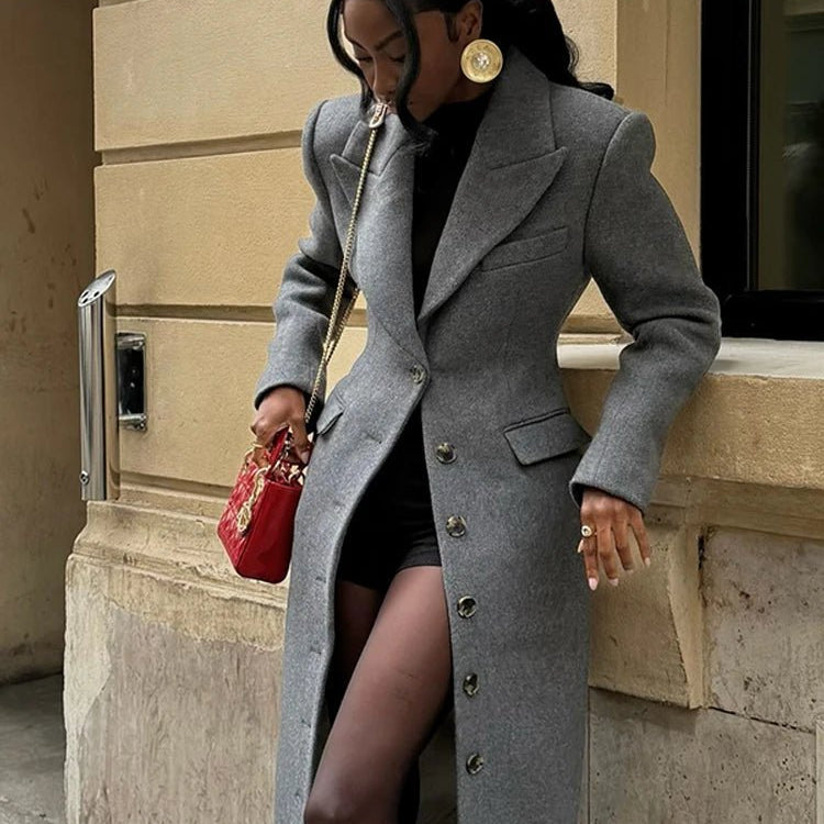 ZEYA - Eris Cinched Waist Long Coat
