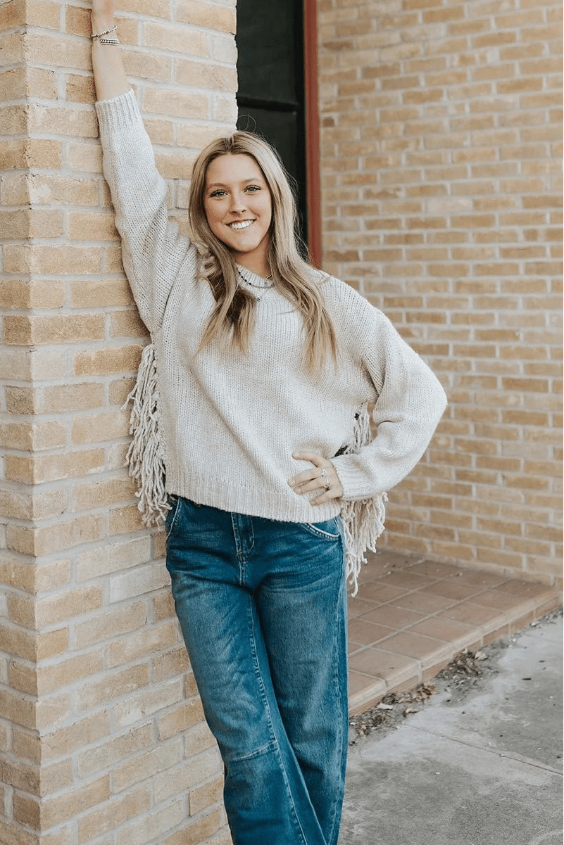 ZEYA - Eva Tassel Knit Sweater