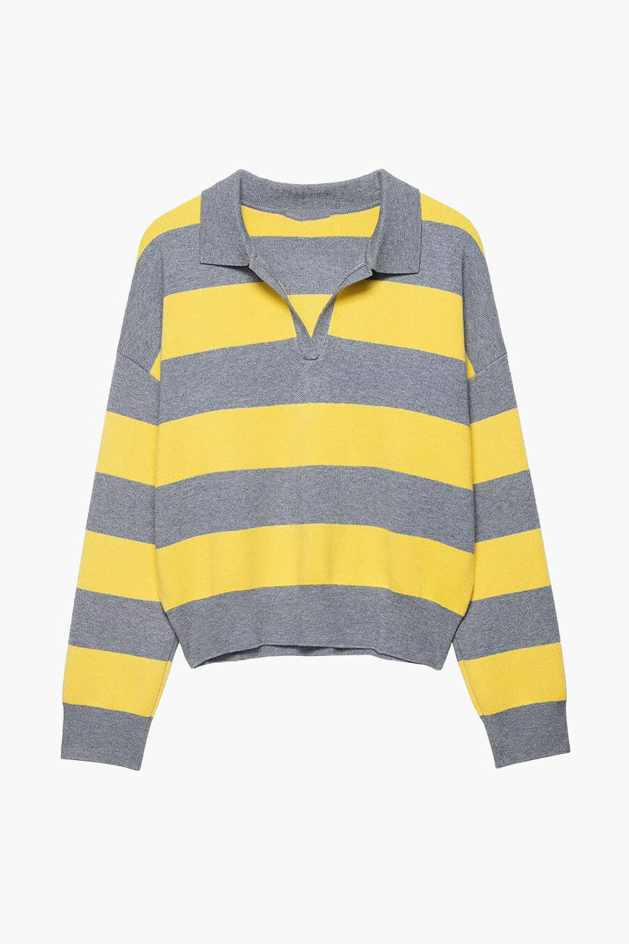 ZEYA - Florentine Striped Knit V - Neck Pullover