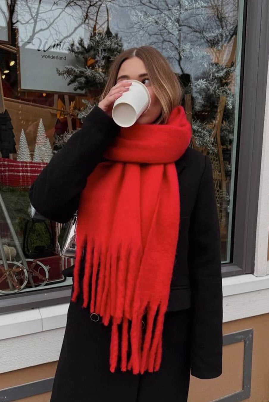 ZEYA - Gabriella Tasseled Winter Scarf