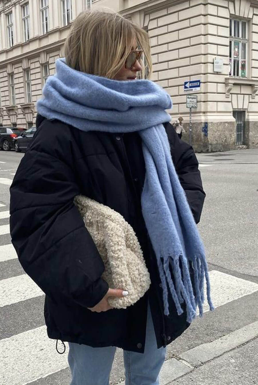 ZEYA - Gabriella Tasseled Winter Scarf