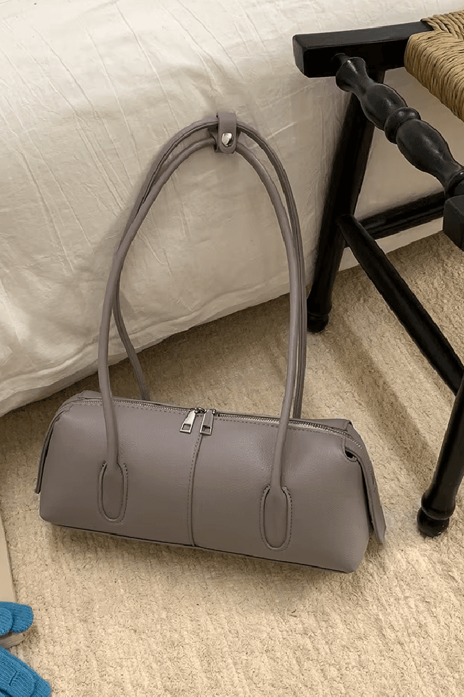 ZEYA - Hannah Cylindrical Leather Shoulder Bag