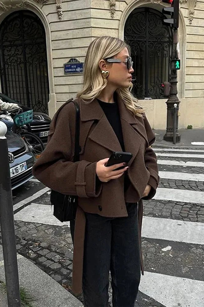 ZEYA - Hannah Lace Up Trench Coat