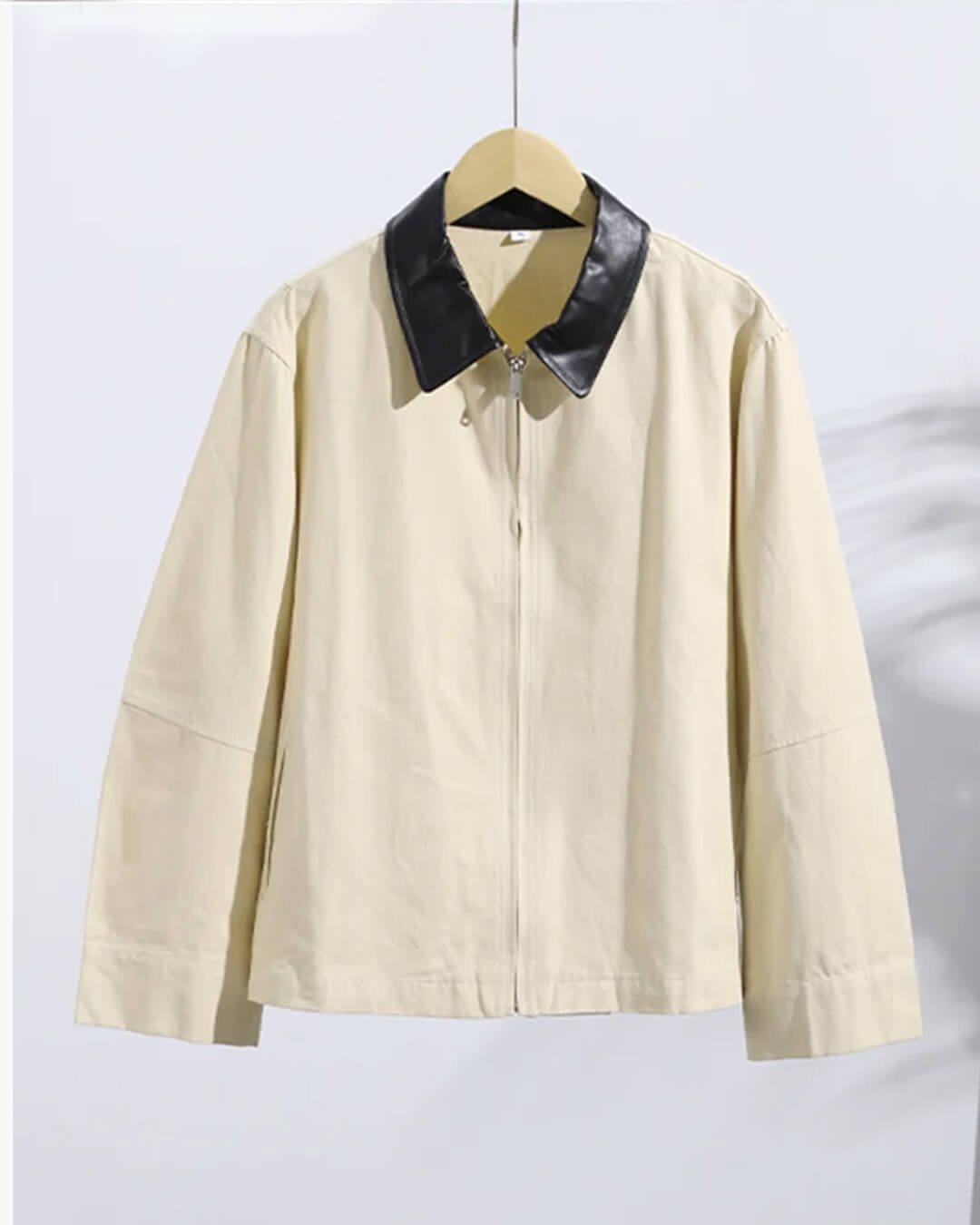 ZEYA - Jessica Contrast Collar Zip Jacket
