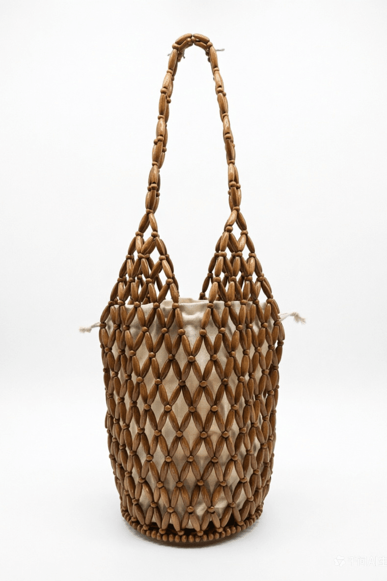 ZEYA - Jessica Woven Beaded Tote Bag