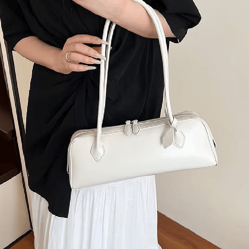ZEYA - Julia Vintage Leather Baguette Bag
