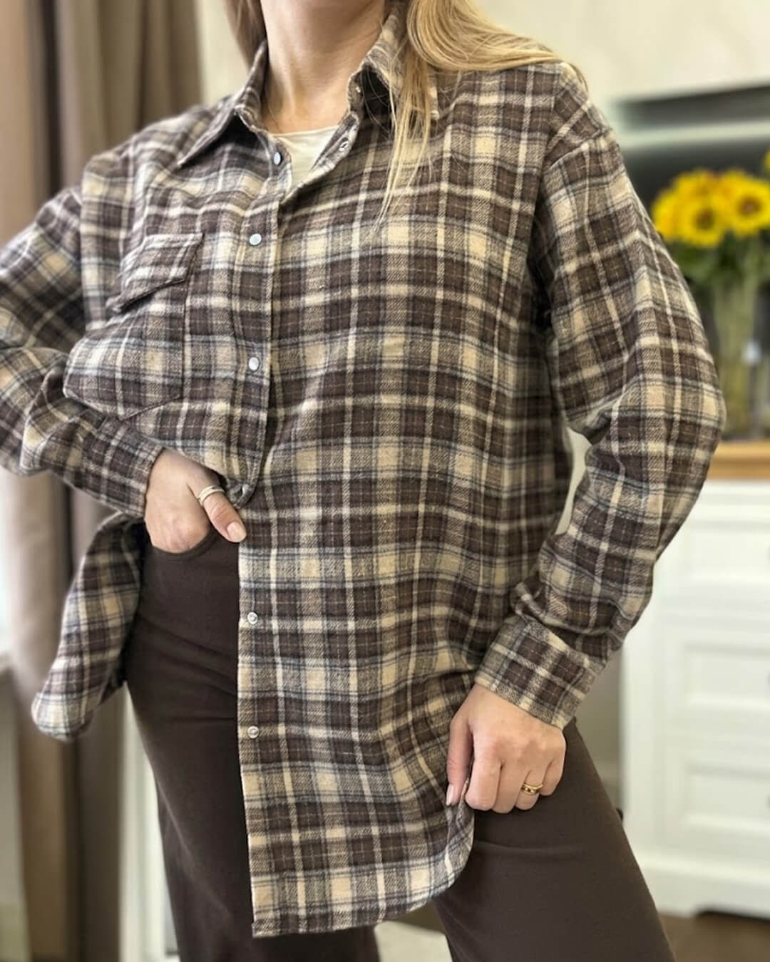 ZEYA - Kate Oversized Plaid Shirt