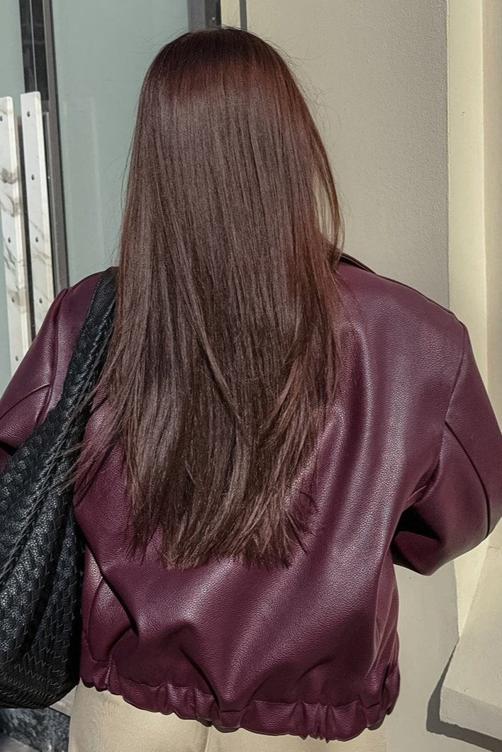 ZEYA - Katie Matte Moto Faux Leather Jacket