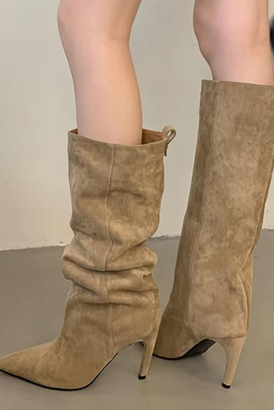 ZEYA - Kendra Suede Knee High Boots