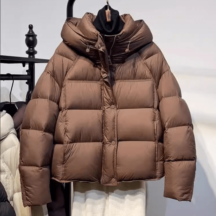 ZEYA - Lara Hooded Glossy Puffer Jacket
