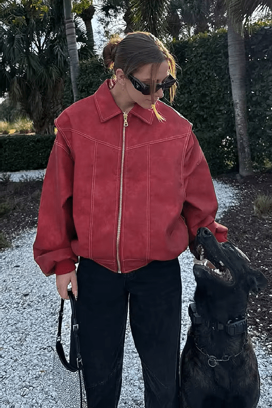 ZEYA - Lena Faux Leather Jacket