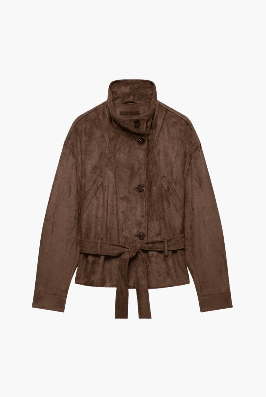 ZEYA - Letty Faux Suede Lace Up Jacket