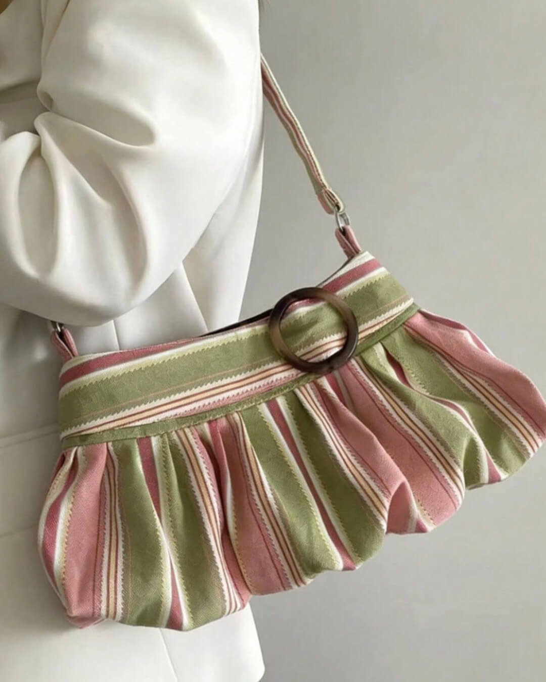 ZEYA - Maria Striped Shoulder Bag