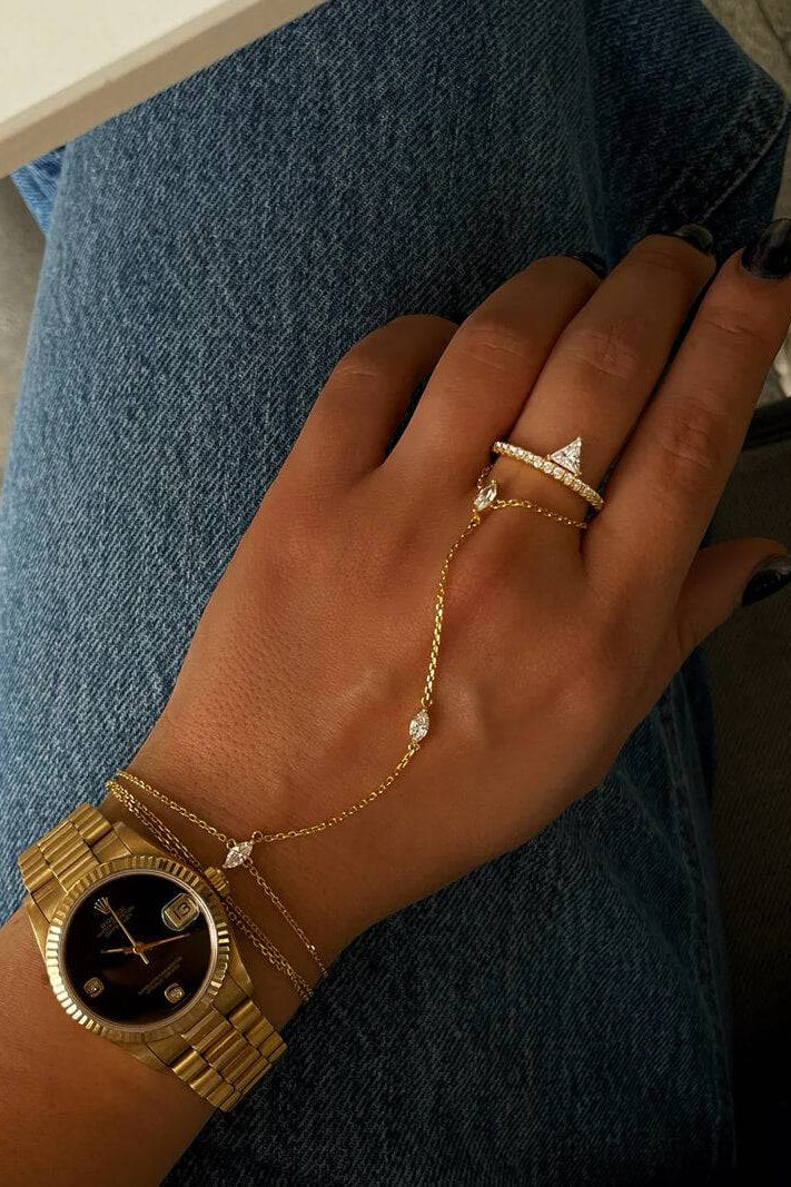 ZEYA - Marquise Hand Chain